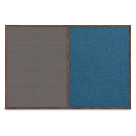 United Visual Products Slim Style Indoor Enclosed Radius Corkbo UVRDS23SB-SATIN-SURF